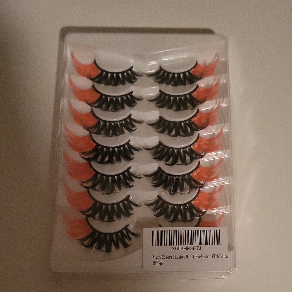 Dolls Kill Pink and Black Dramatic Lashes